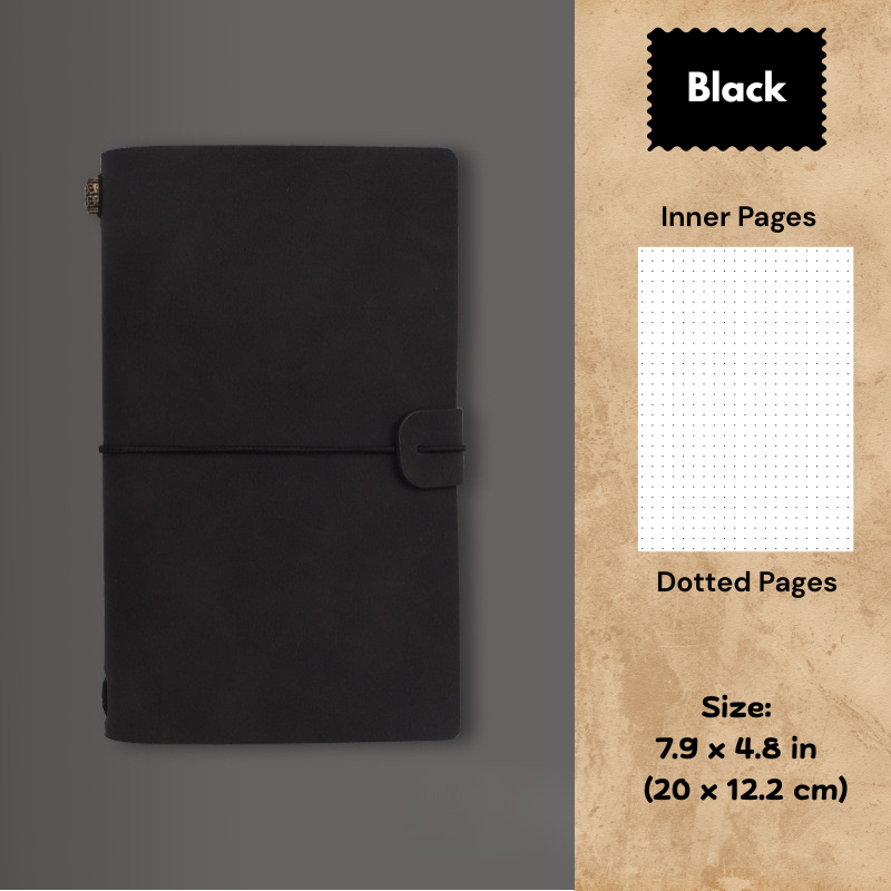 My Vintage A6 Notebook - Slim Retro Journal