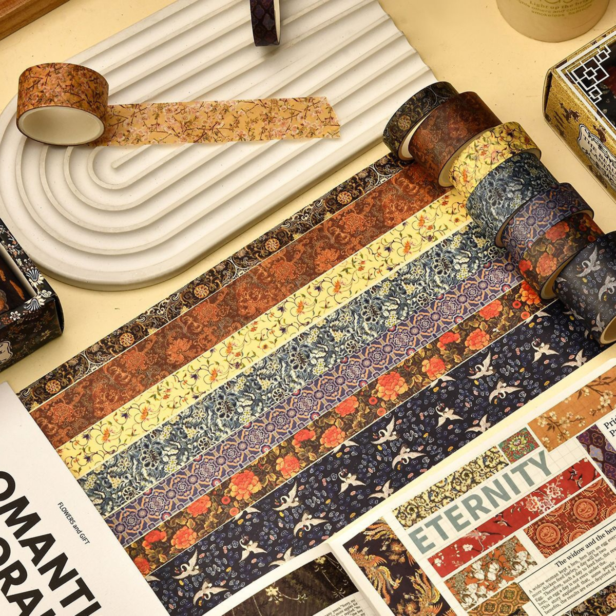 Beautiful Landscapes Washi Tape Set, 12 Rolls