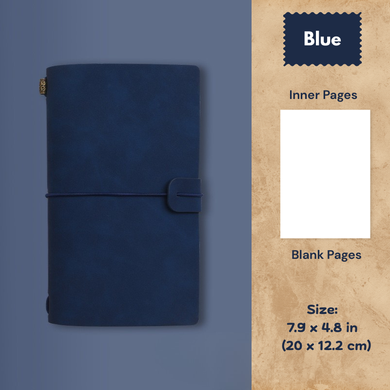 My Vintage A6 Notebook - Slim Retro Journal