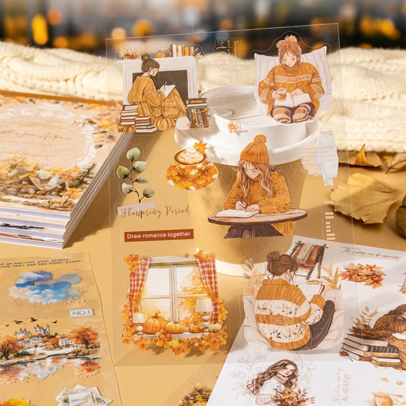Invitation to Autumn PET and Washi Sticker Book