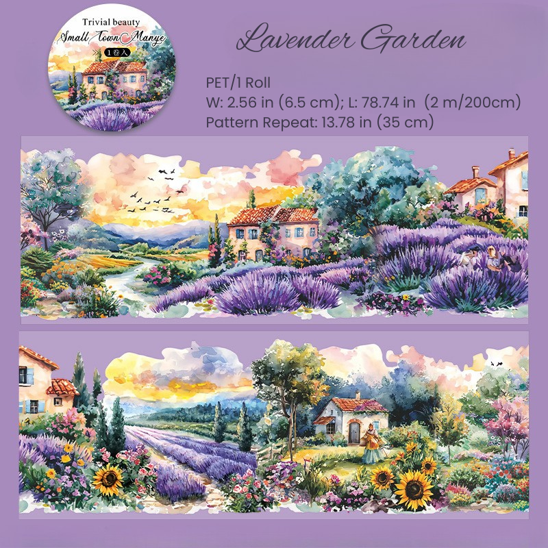 Small Town in the Wilderness Series PET Decorative Tape