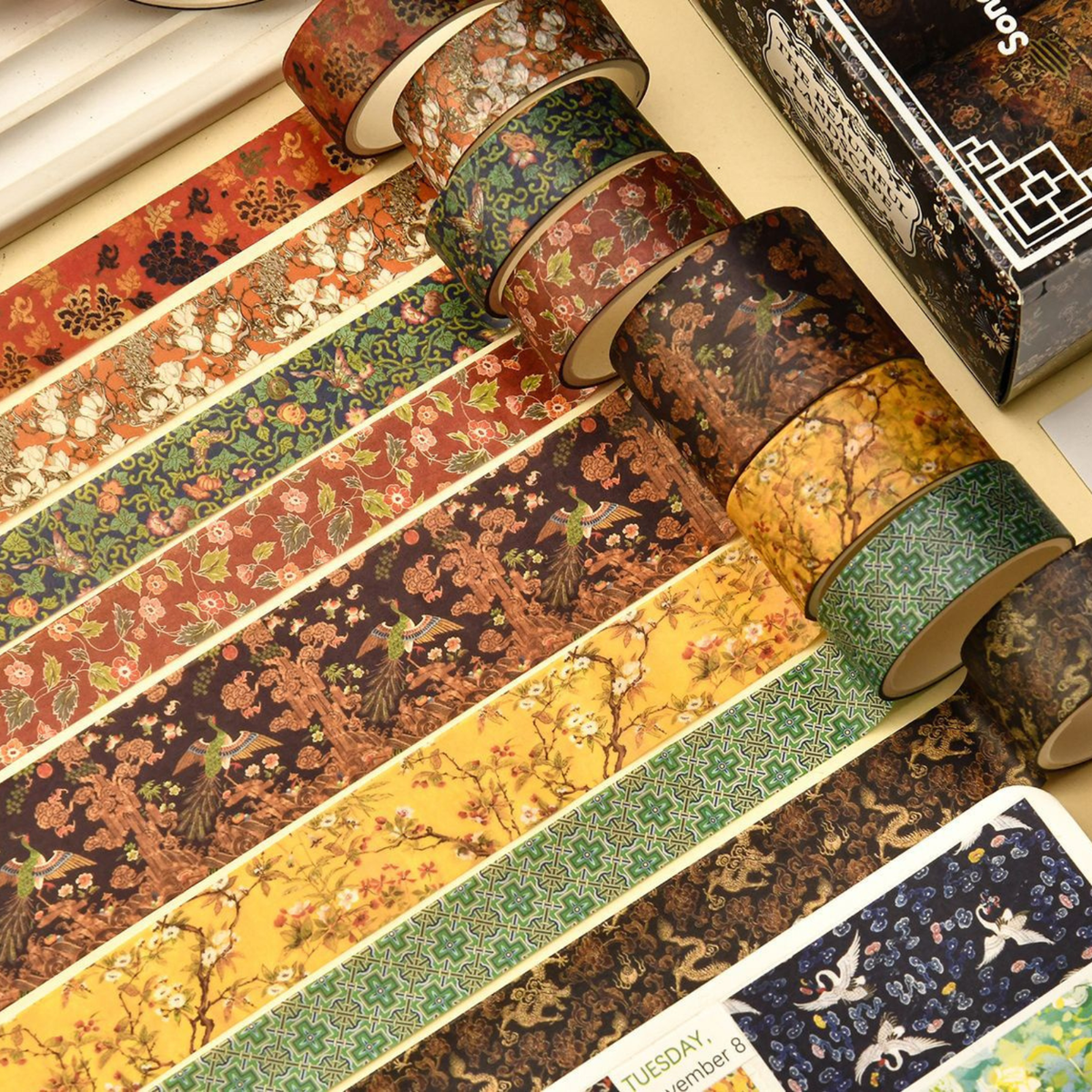 Beautiful Landscapes Washi Tape Set, 12 Rolls