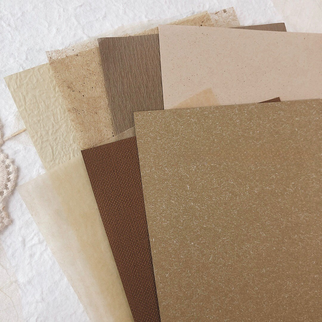 Woven Impressions Brown Specialty Paper Pack, 30 Sheets A5