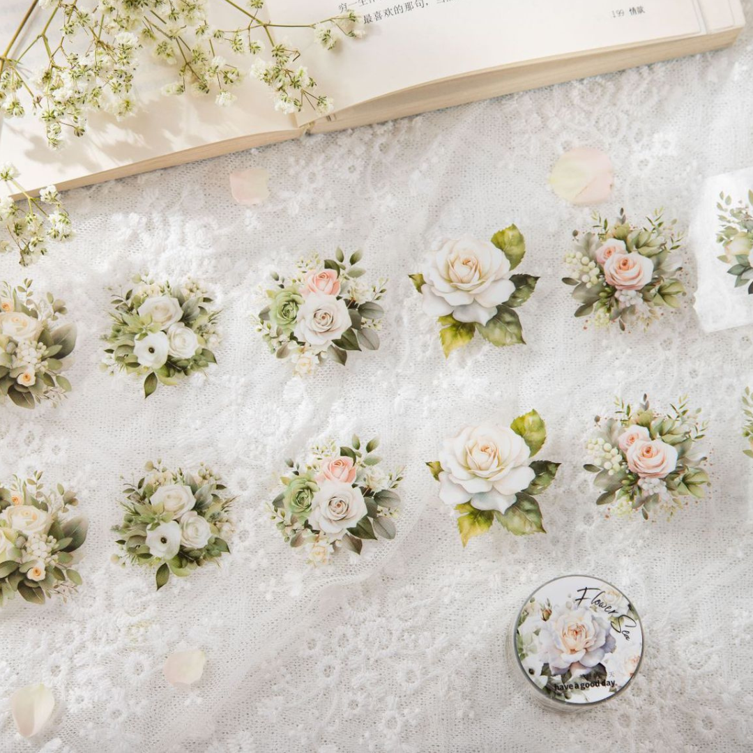 Sea of Flowers PET Sticker Tape
