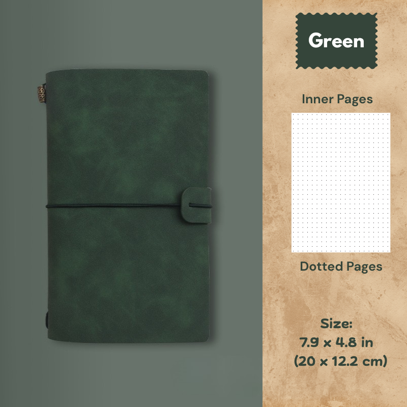 My Vintage A6 Notebook - Slim Retro Journal