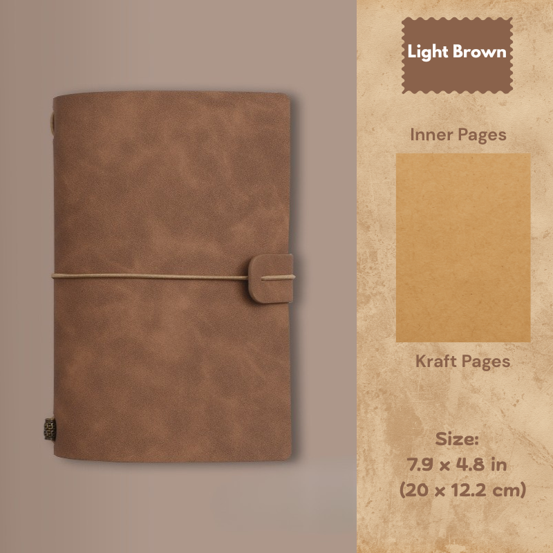 My Vintage A6 Notebook - Slim Retro Journal