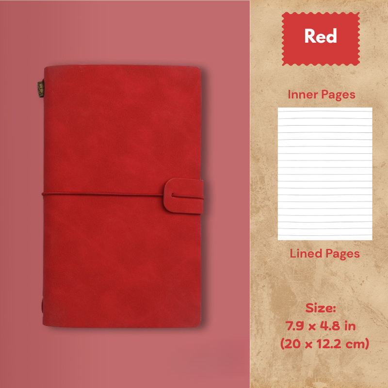 My Vintage A6 Notebook - Slim Retro Journal