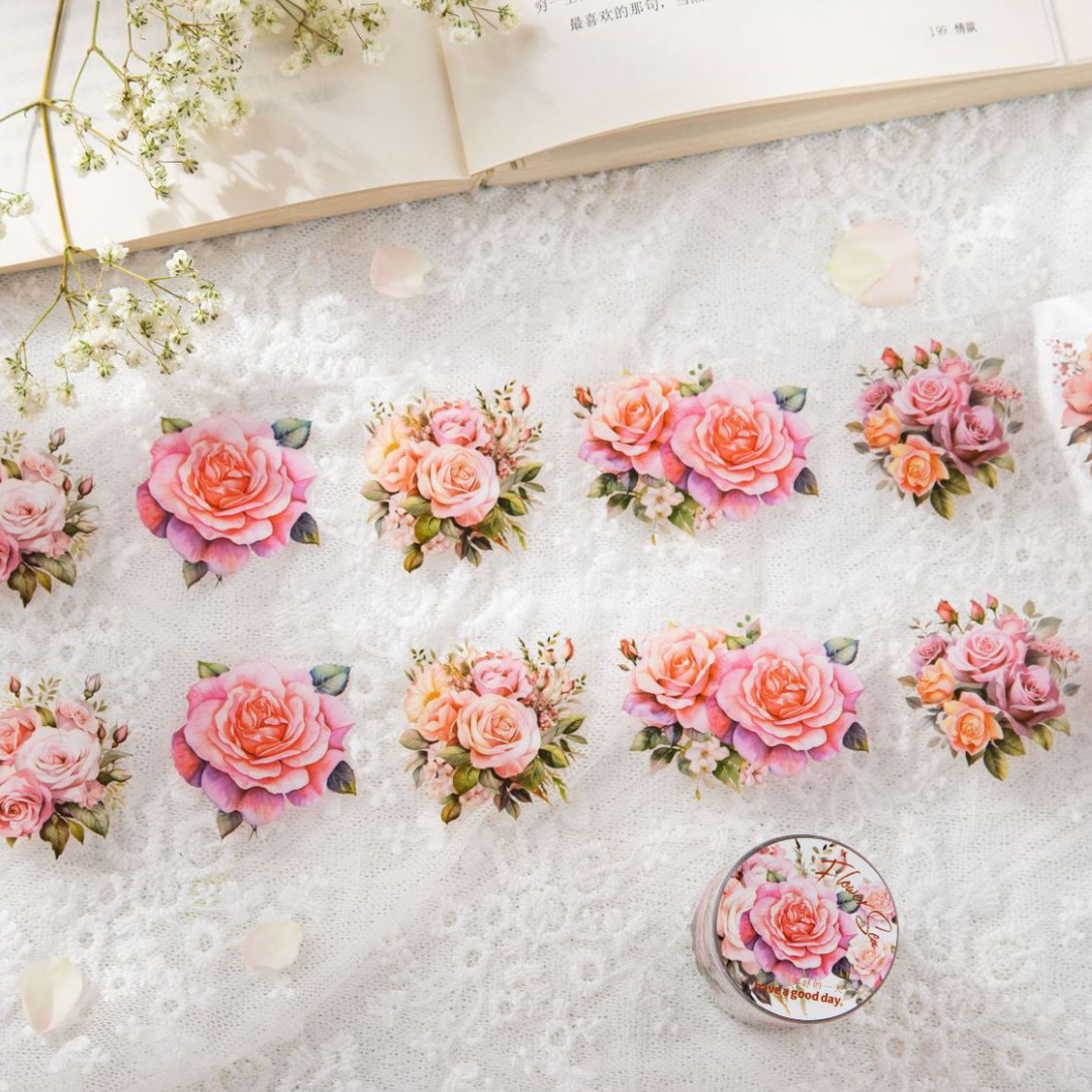 Sea of Flowers PET Sticker Tape