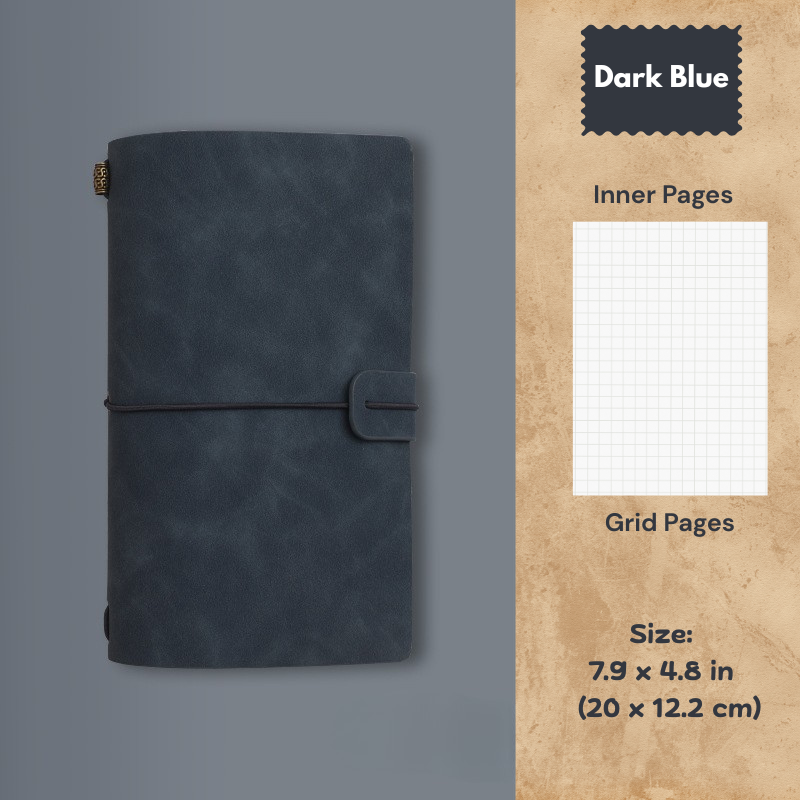 My Vintage A6 Notebook - Slim Retro Journal
