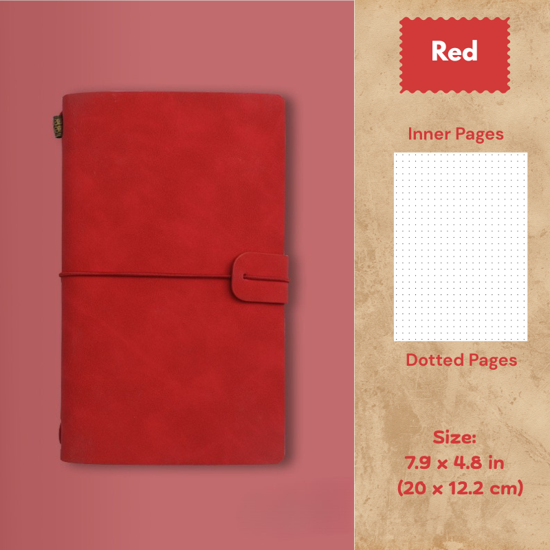 My Vintage A6 Notebook - Slim Retro Journal