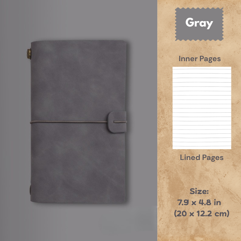 My Vintage A6 Notebook - Slim Retro Journal