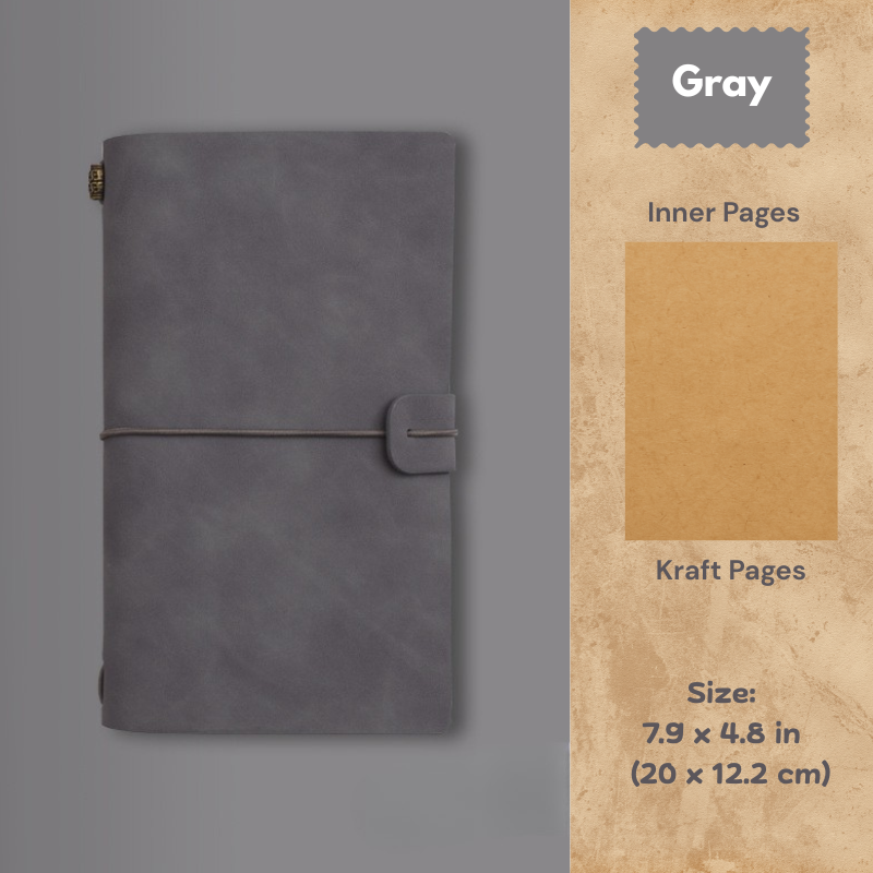 My Vintage A6 Notebook - Slim Retro Journal