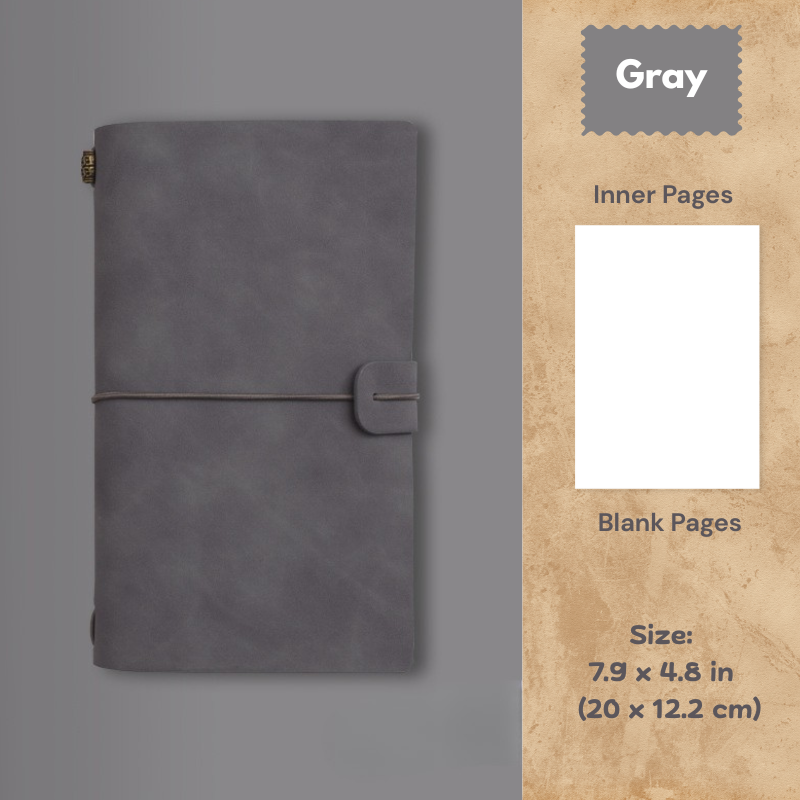 My Vintage A6 Notebook - Slim Retro Journal