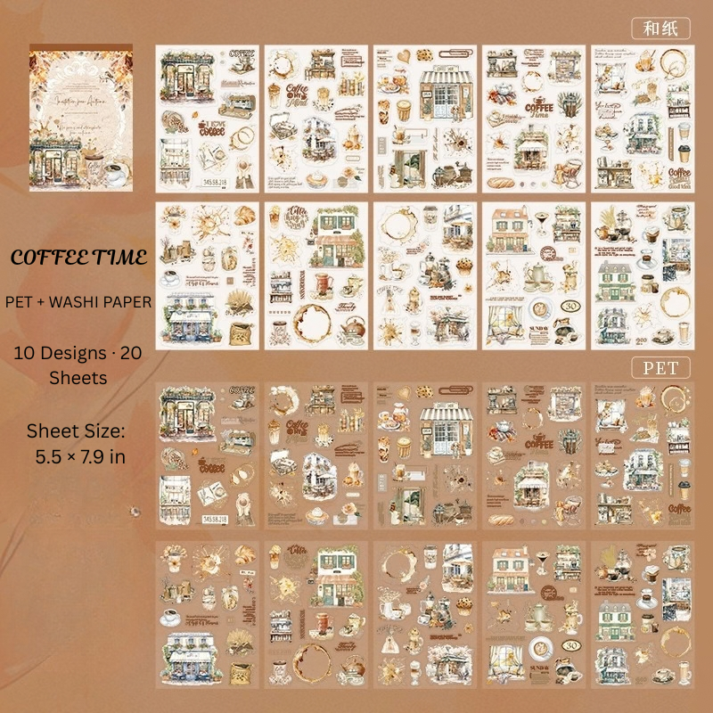Invitation to Autumn PET and Washi Sticker Book