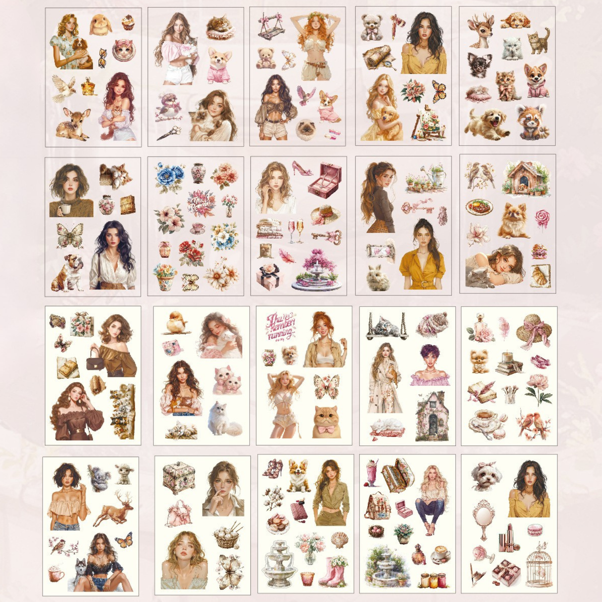 Warm Bloom Chronicle Sticker Book
