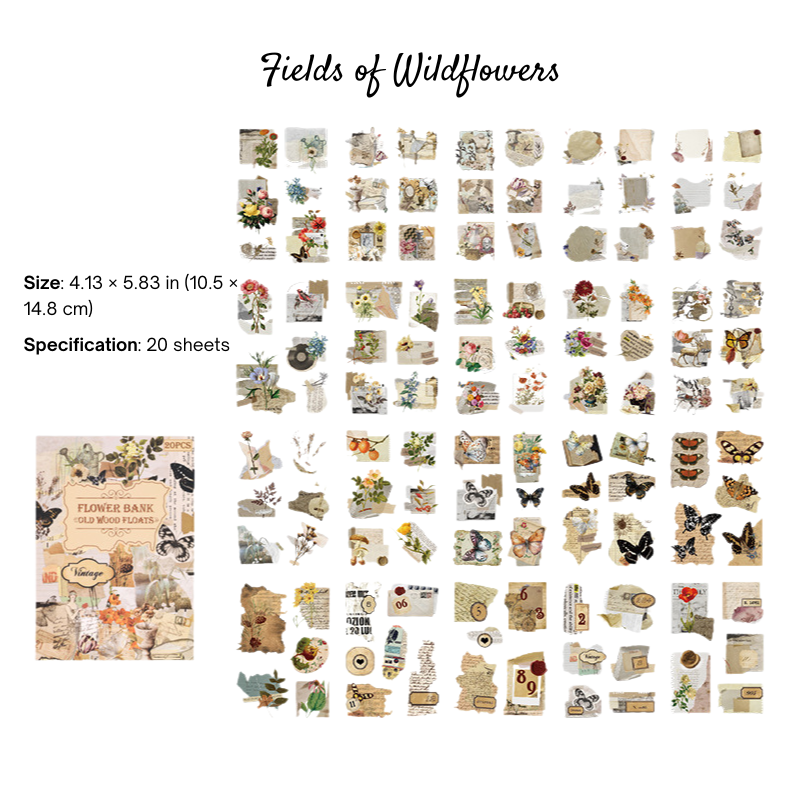 Fields of Wildflowers Sticker Book