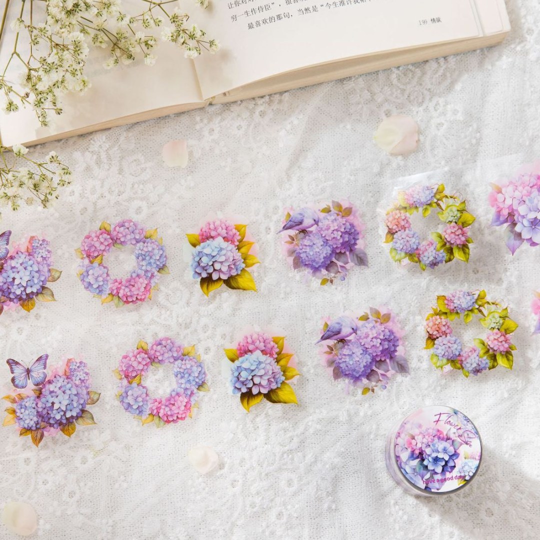 Sea of Flowers PET Sticker Tape