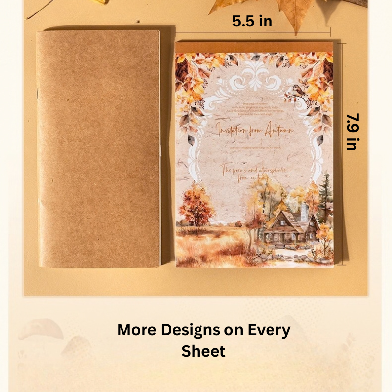Invitation to Autumn PET and Washi Sticker Book