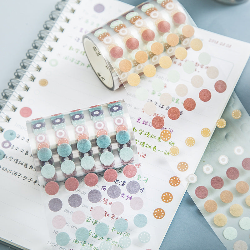 Polka Dot Washi Tape, 60mm Wide Sticker Roll, 3m