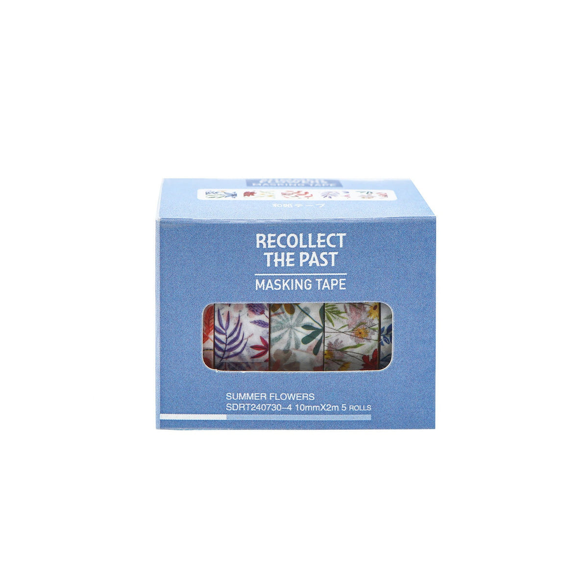 Summer Blooms Floral Washi Tape Set, 5 Rolls