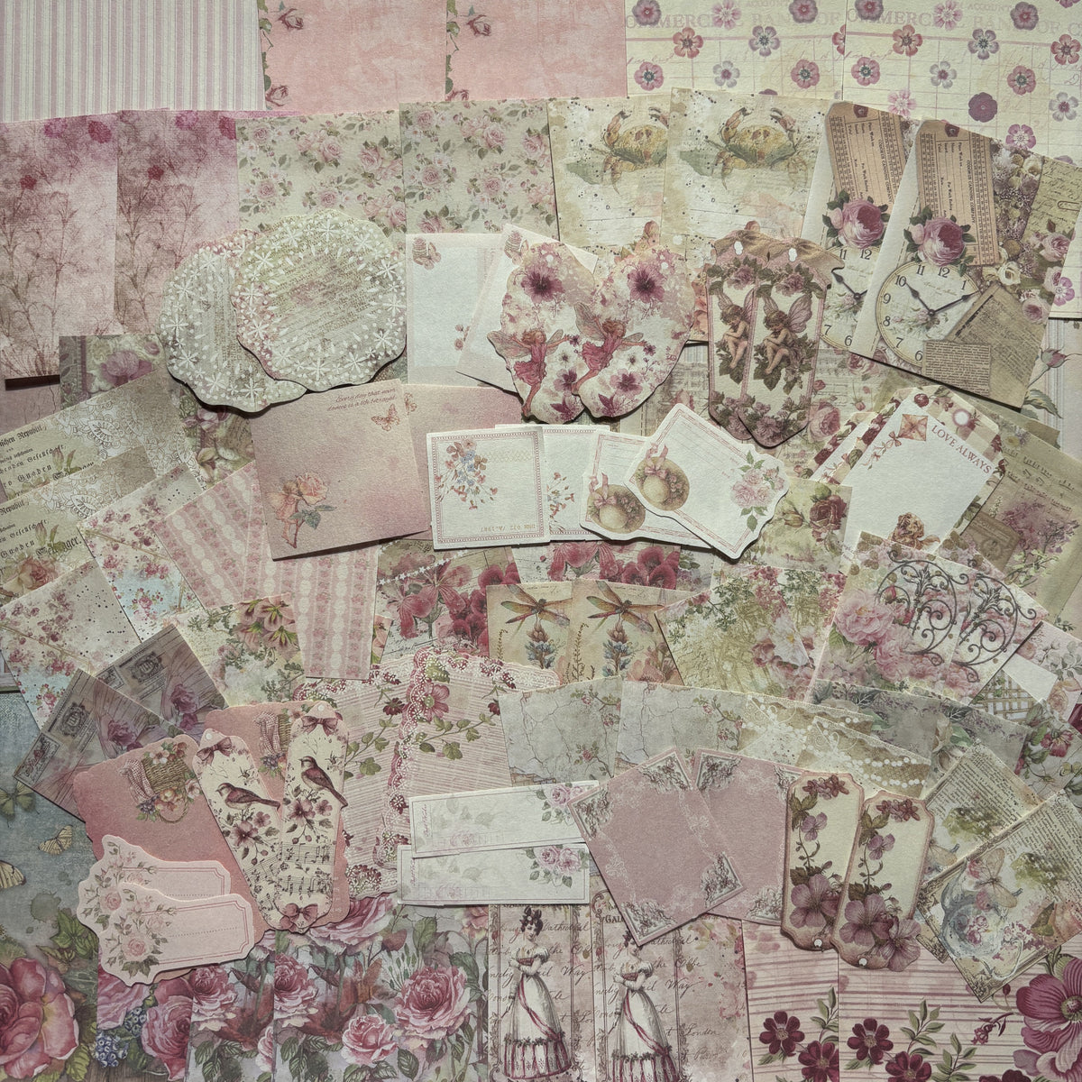 Sweet Garden Floral Ephemera Pack - Secret Garden Series