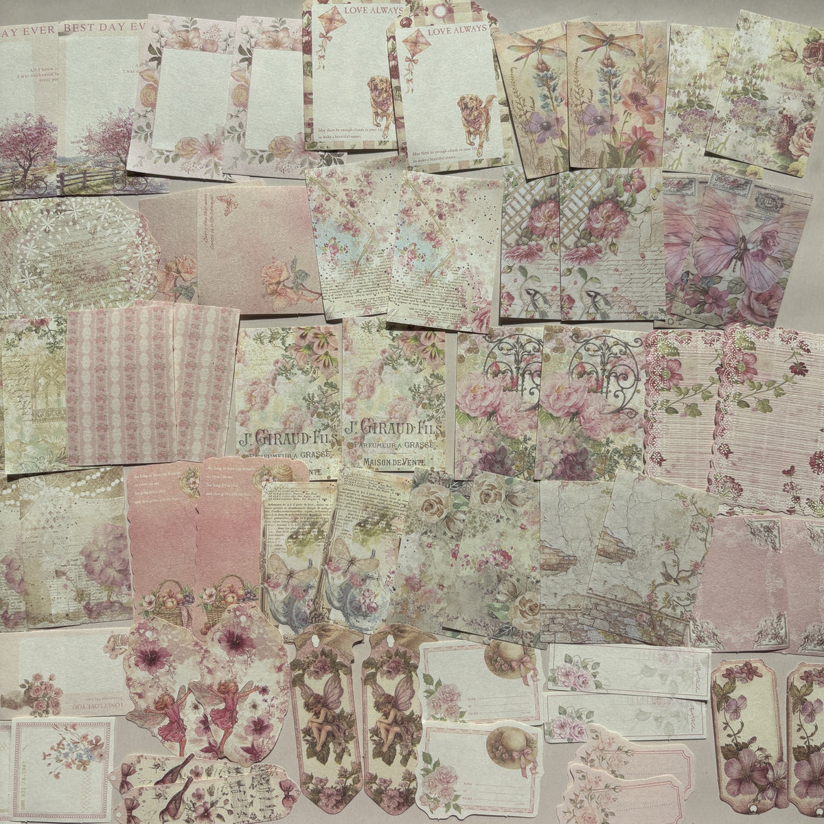 Sweet Garden Floral Ephemera Pack - Secret Garden Series