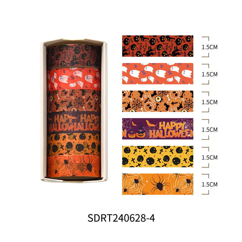 Halloween Washi Tape, 6 Roll Gift Box