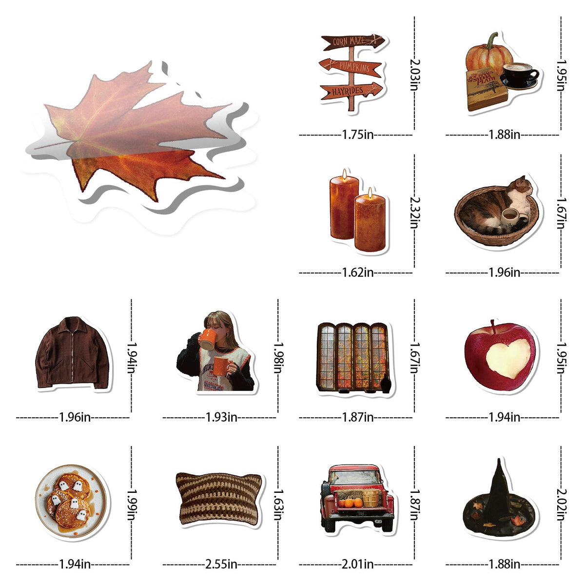 Autumn Cozy Journal Stickers