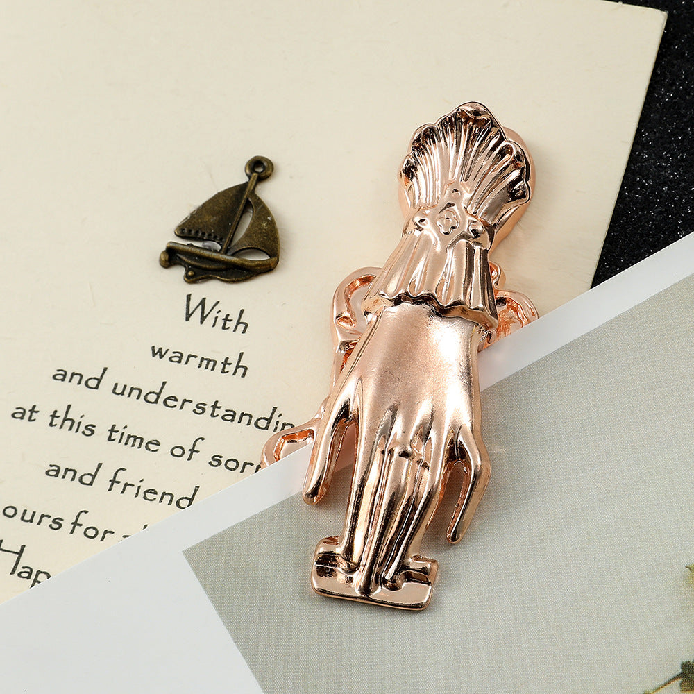 Vintage Alloy Hand Clip Page Marker