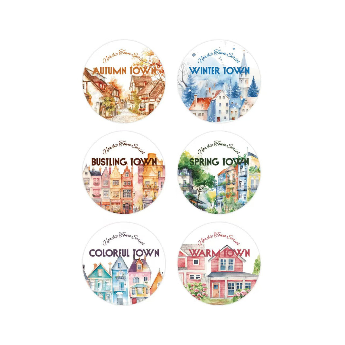 Nordic Town Series PET Tape
