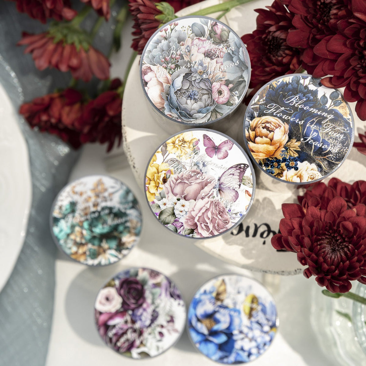 Elegant Floral Collection PET Tape