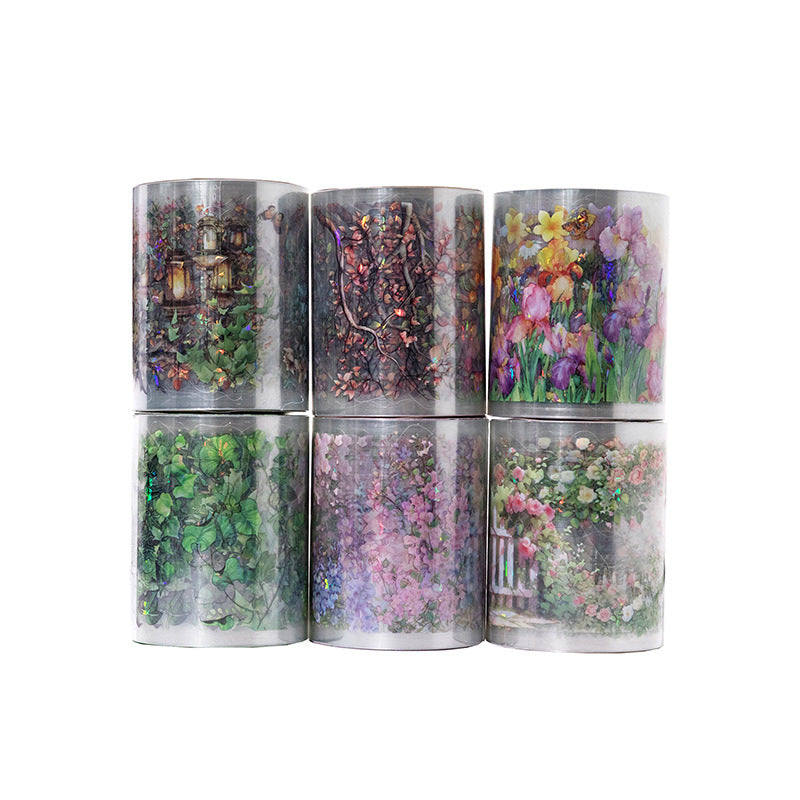 Botanical Branches Pearlescent PET Sticker Tape