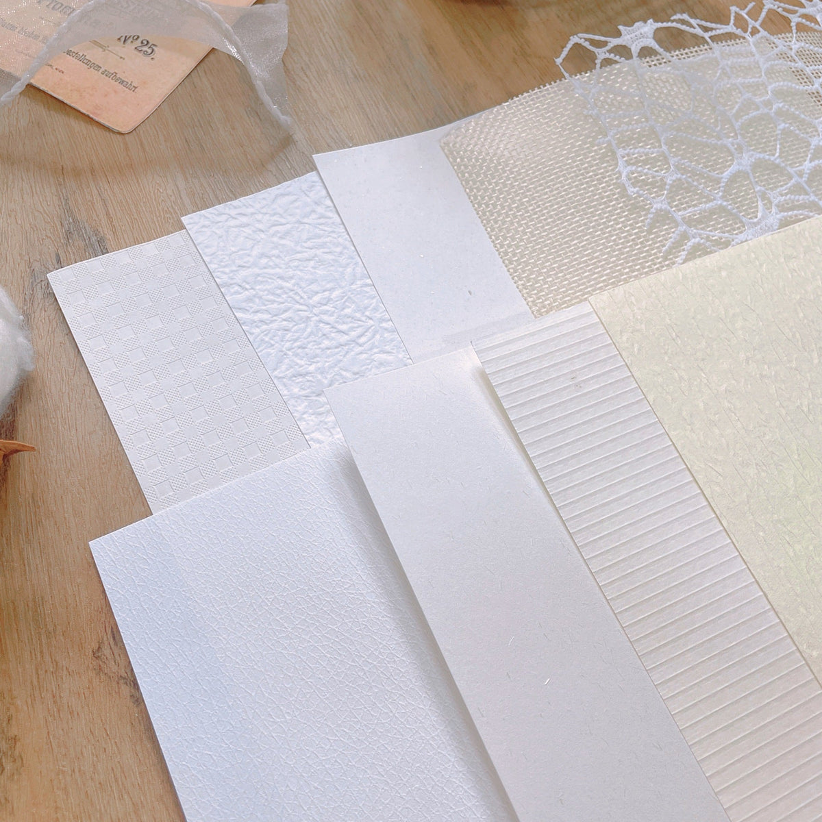 Woven Impressions Textured Paper Pack, 30 Sheets, A5 (5.8 × 8.3 in)