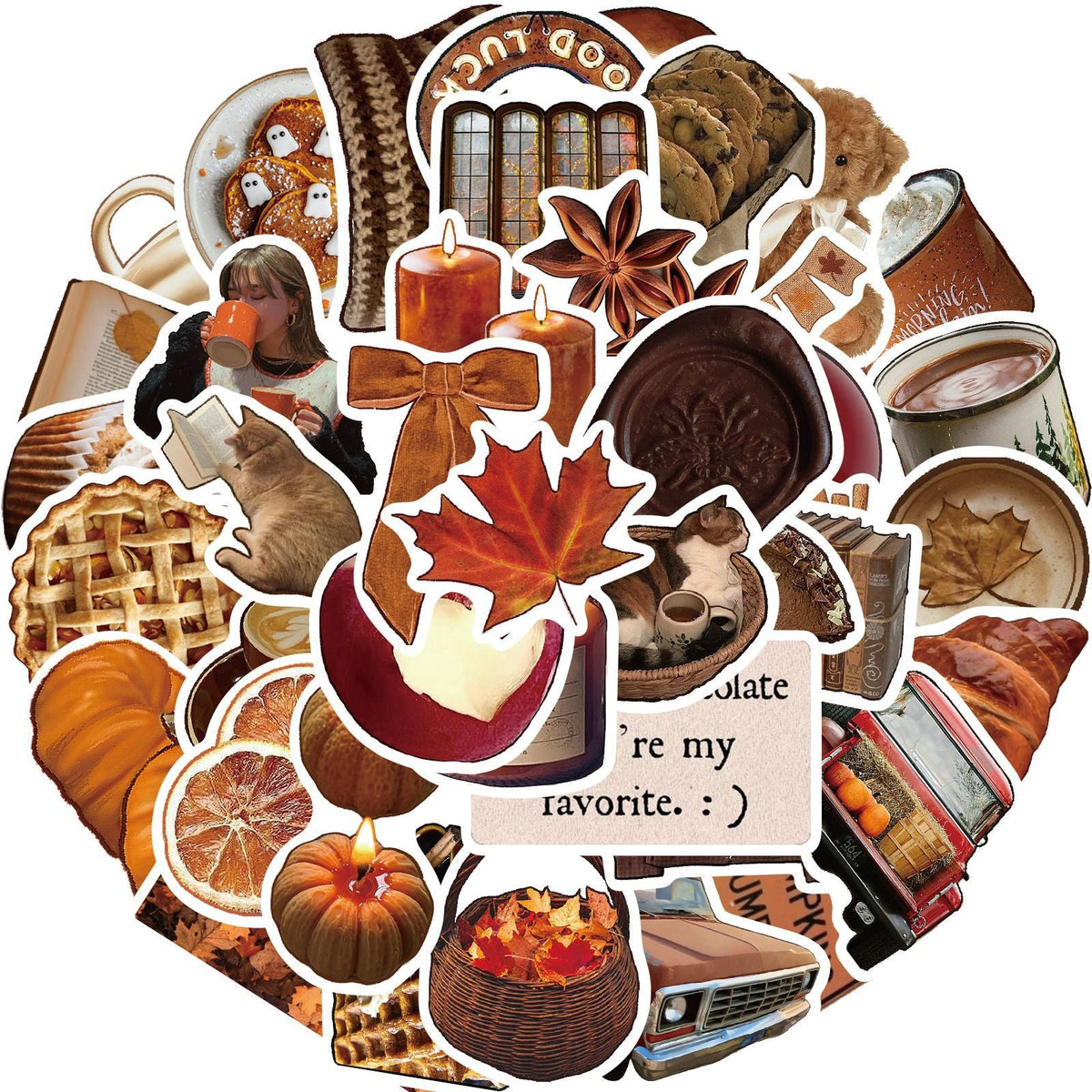 Autumn Cozy Journal Stickers