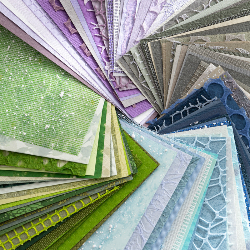 Woven Impressions Textured Paper Pack, 30 Sheets, A5 (5.8 × 8.3 in)