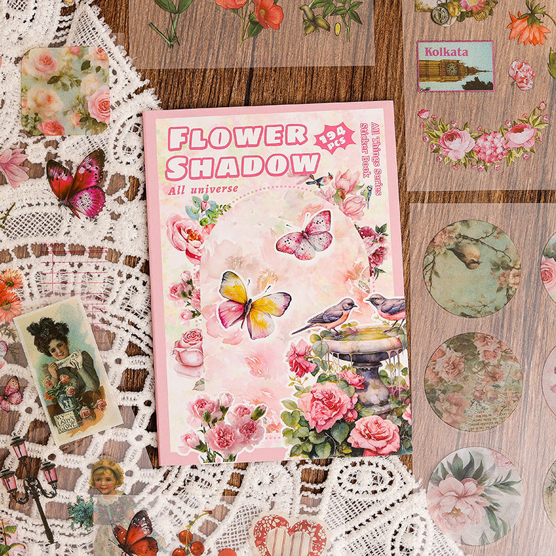 Flower Shadow Sticker Book