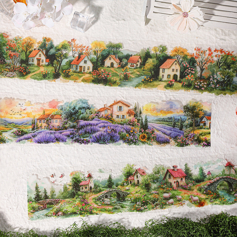 Small Town in the Wilderness Series PET Decorative Tape