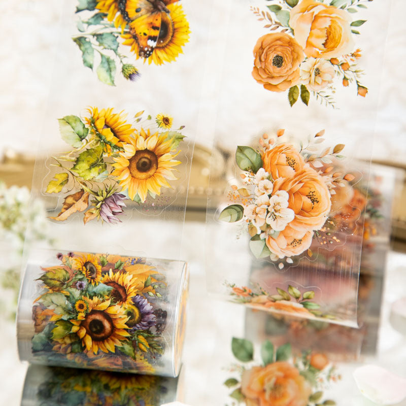 Sea of Flowers PET Sticker Tape