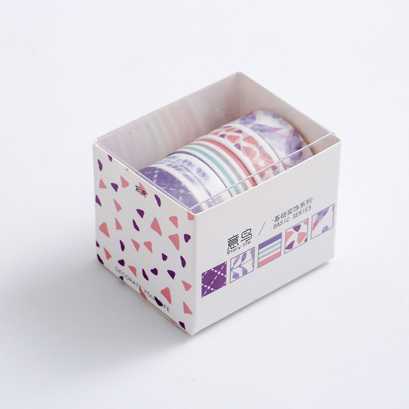 Geometric Washi Tape Set, 5 Rolls