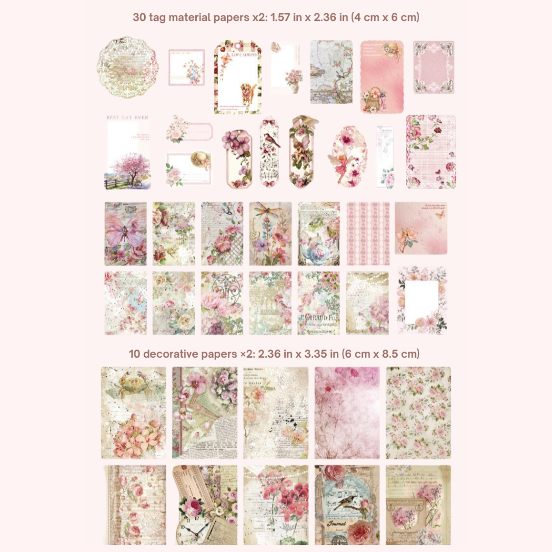 Sweet Garden Floral Ephemera Pack - Secret Garden Series