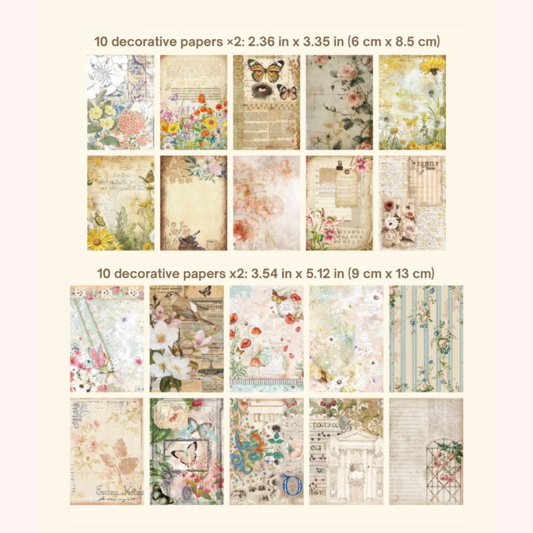 Countryside Flowers Ephemera Pack - Secret Garden Series
