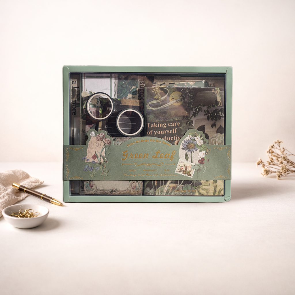 Emerald Garden Vintage Scrapbooking Kit and Creative Gift Set