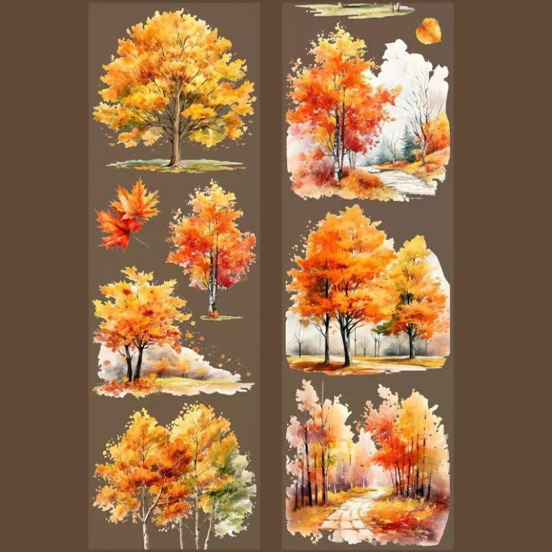 Autumn Maple Forest PET Tape
