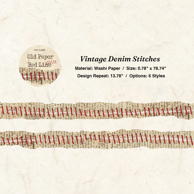 Vintage Tailor Sewing Washi Tape for Scrapbooks