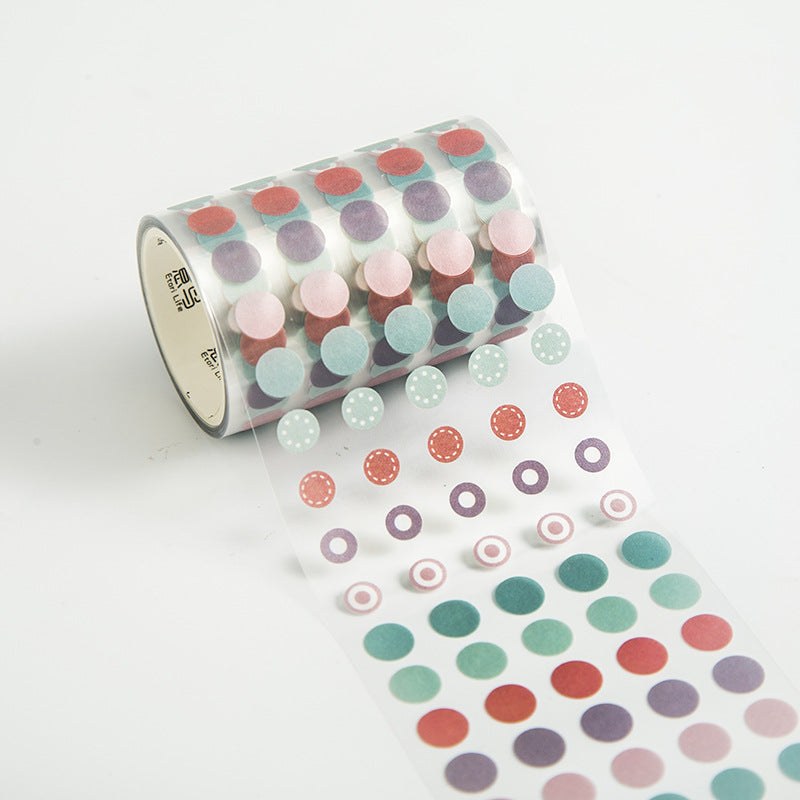 Polka Dot Washi Tape, 60mm Wide Sticker Roll, 3m