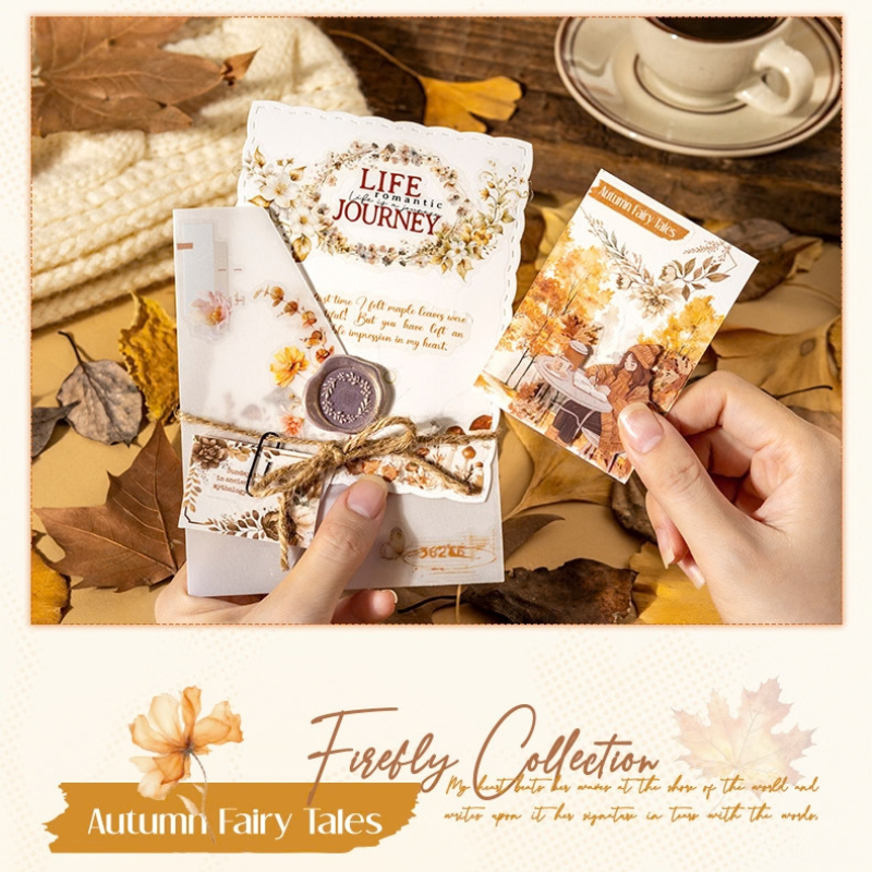 Invitation to Autumn PET and Washi Sticker Book