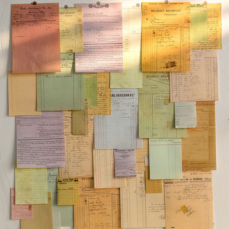 Vintage Receipt Collection Ephemera Pack