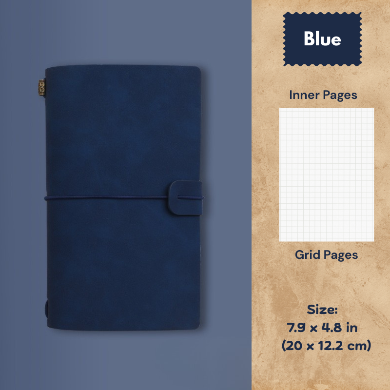 My Vintage A6 Notebook - Slim Retro Journal