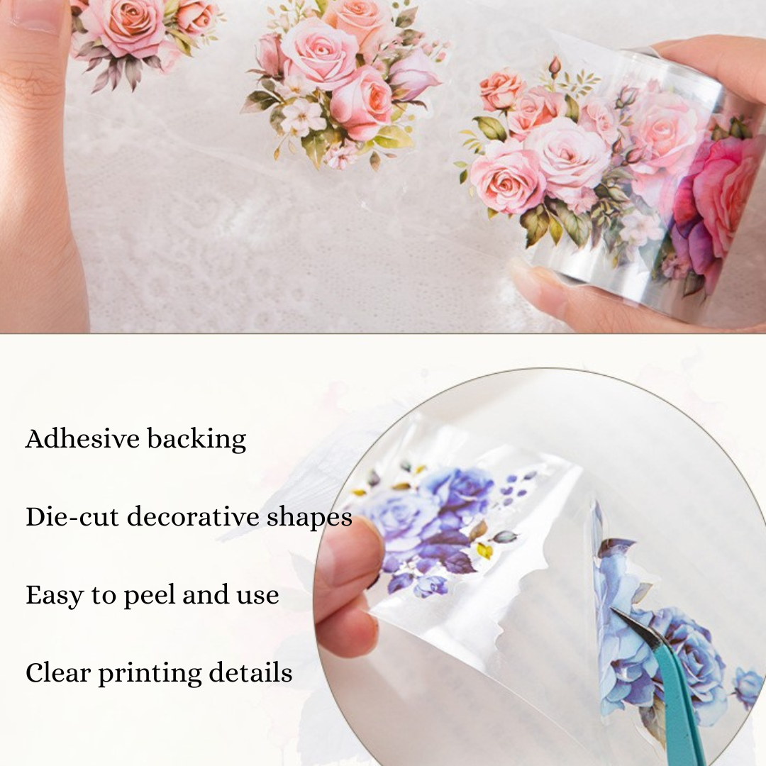 Sea of Flowers PET Sticker Tape