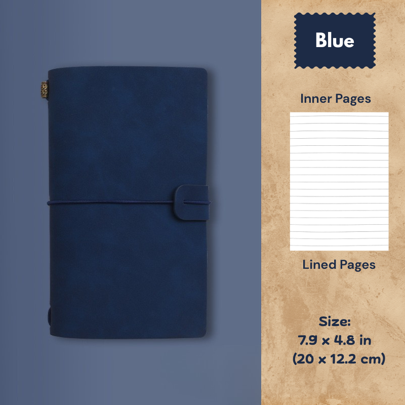 My Vintage A6 Notebook - Slim Retro Journal